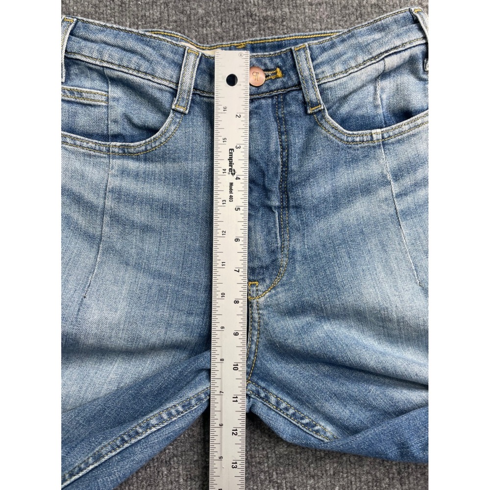 Pilcro barrel Wide Leg Jeans Women's 25 Blue Light Wash High Rise Seamed Denim - Picture 6 of 9